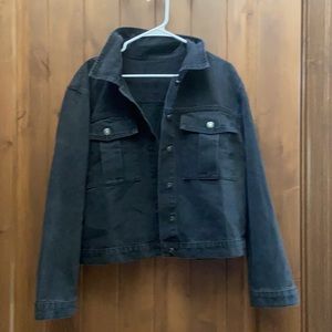 Oversized jean jacket